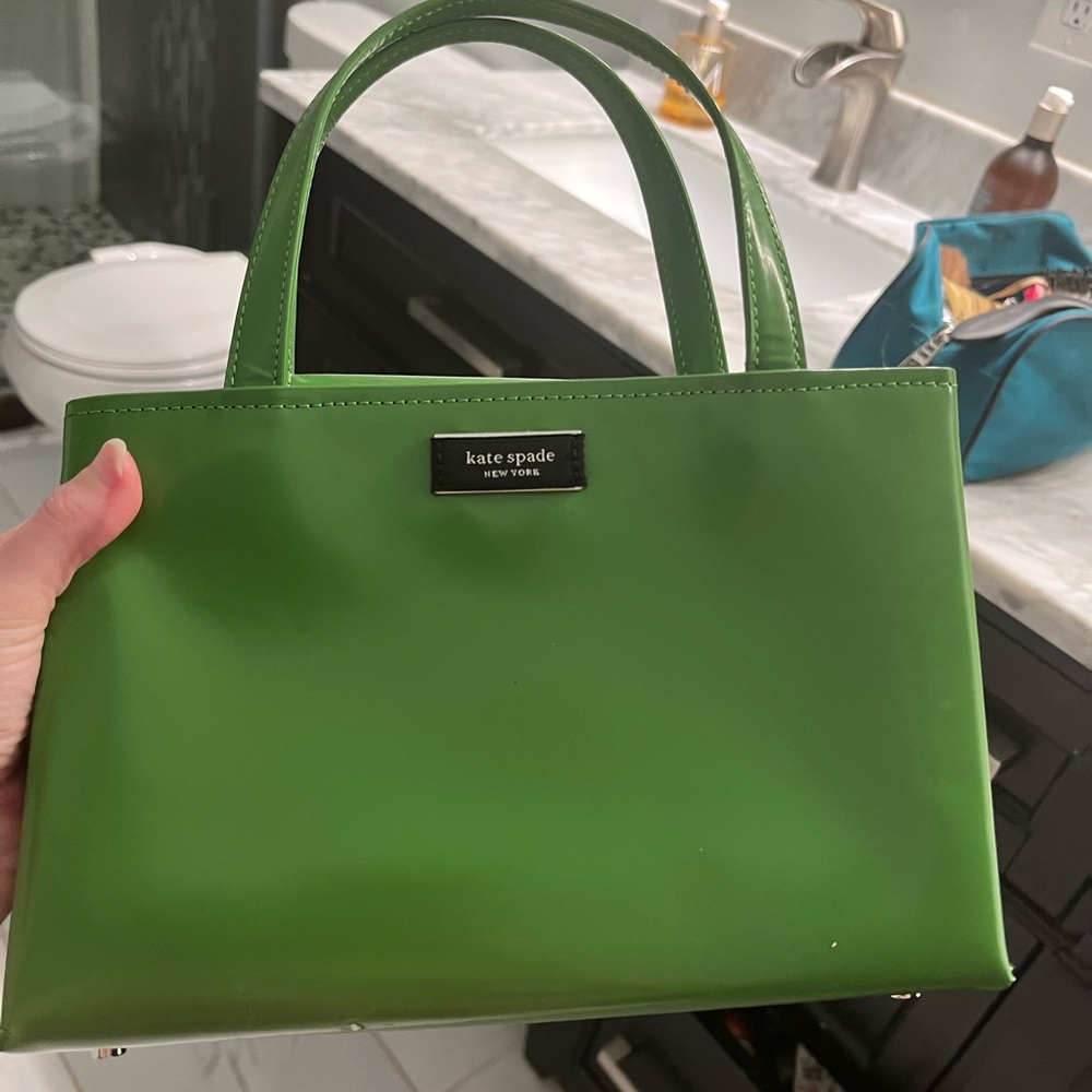 Kate Spade Green Structured Tote